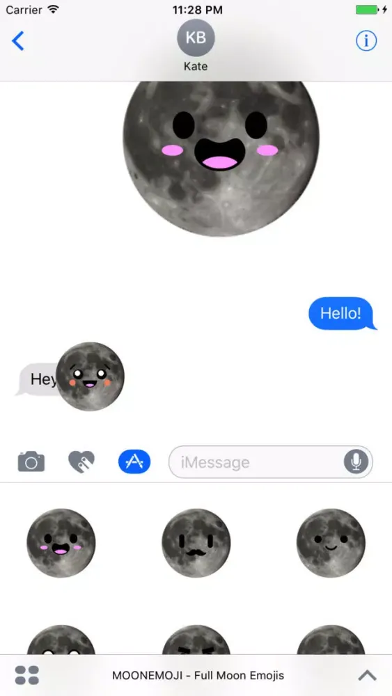 MOONEMOJI - Full Moon Emojis Screenshots