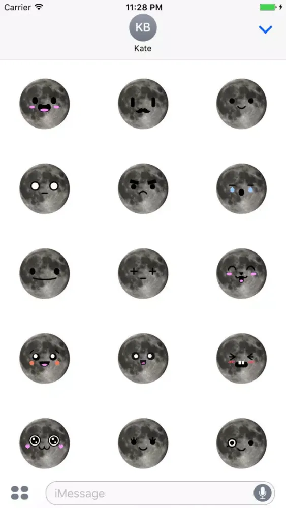 MOONEMOJI - Full Moon Emojis Screenshots