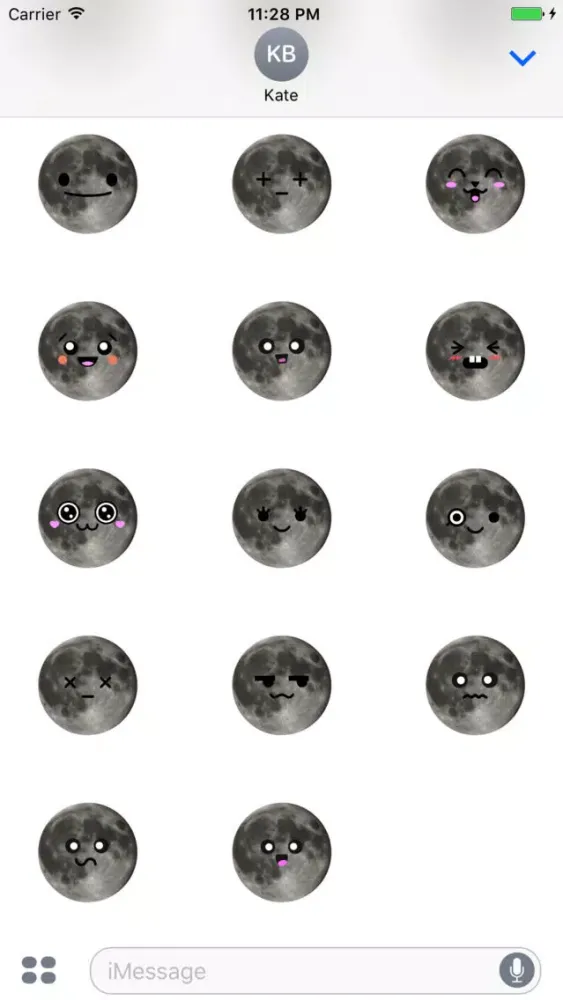 MOONEMOJI - Full Moon Emojis Screenshots