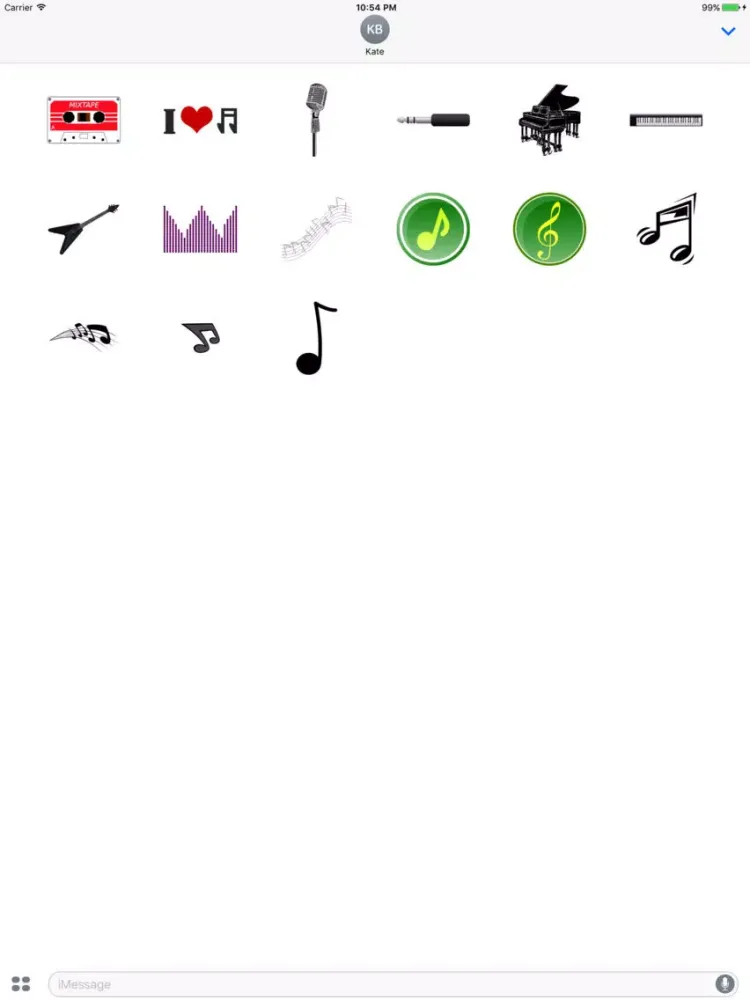 Musical Stickers iPad  スクリーンショット