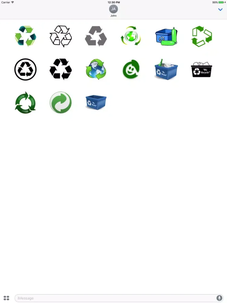 Recycle Stickers iPad 应用截图