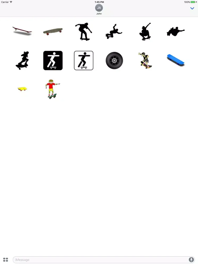 تصاویر Skating Stickers iPad 