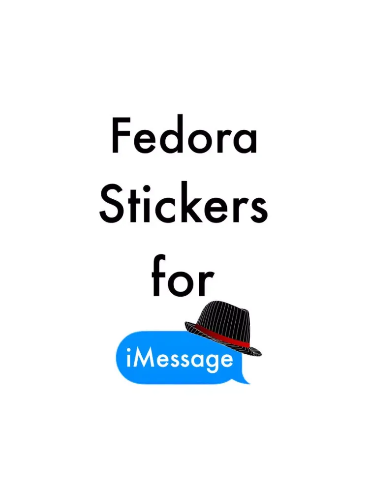 Tangkapan layar Fedora Stickers iPad 