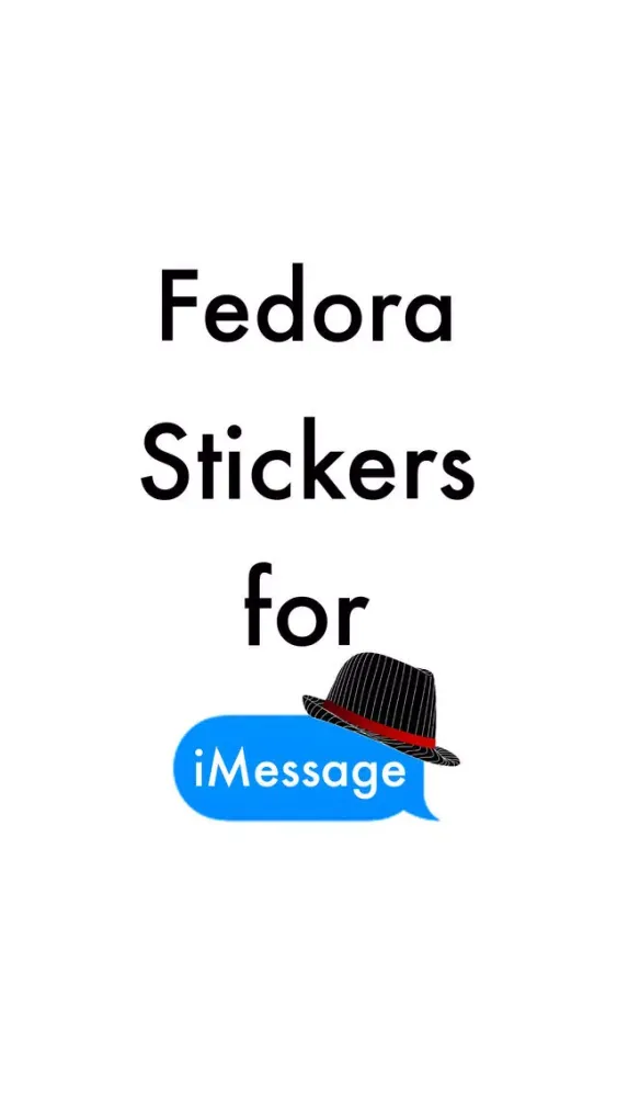 Tangkapan layar Fedora Stickers