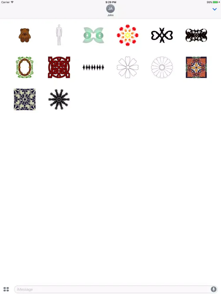 Symmetrical Stickers iPad 应用截图