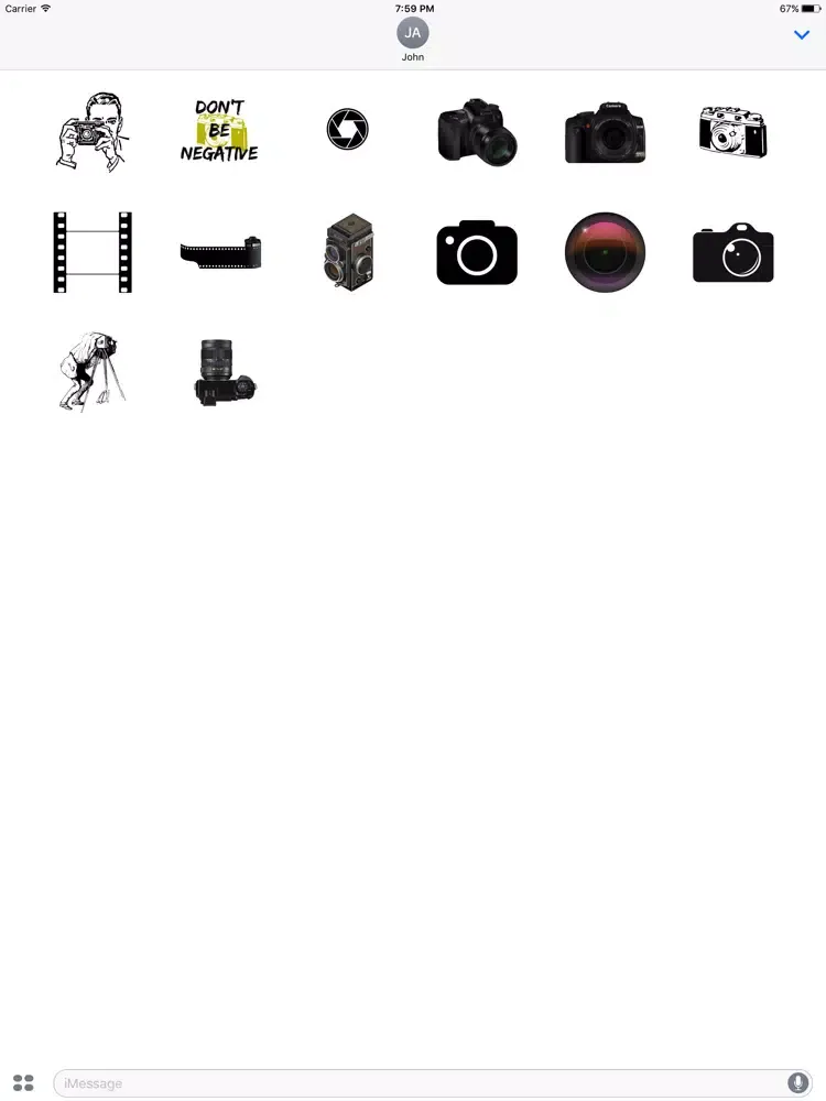 صور Photographer Stickers iPad 