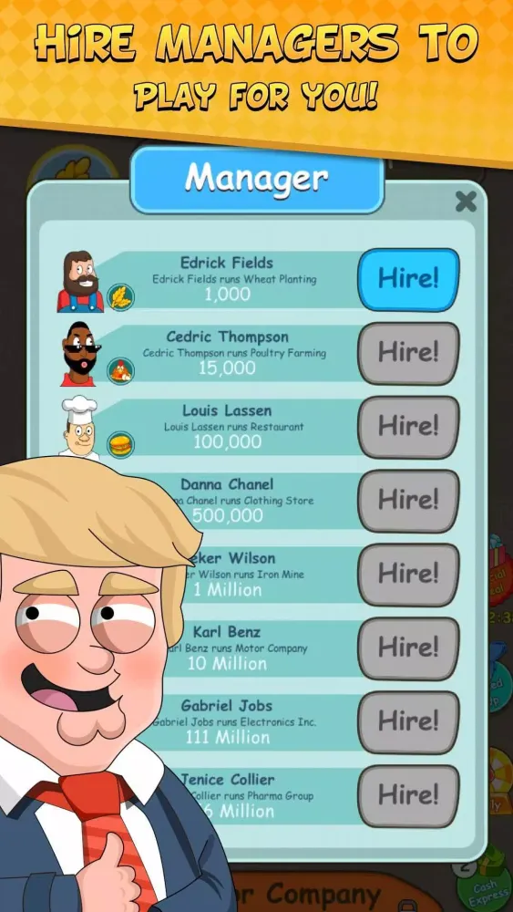 Capturas de tela do Big Capitalist