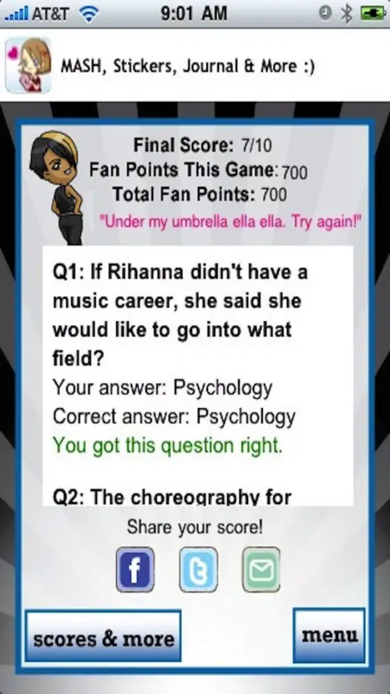 Rihanna Quizzle™ স্ক্রিনশট