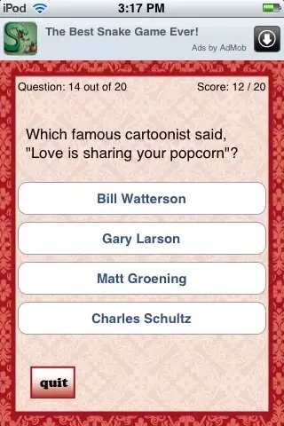 A Valentine's Day Quizzle™ - Free Valentines, Love and Romance Trivia Quiz स्क्रीनशॉट