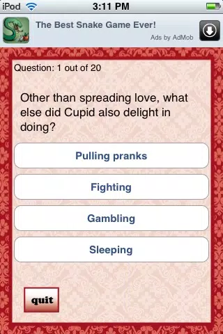 A Valentine's Day Quizzle™ - Free Valentines, Love and Romance Trivia Quiz应用截图