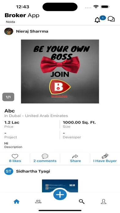 Tangkapan skrin BrokerApp