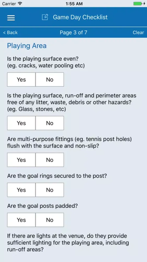 Netball Game Day Checklist स्क्रीनशॉट