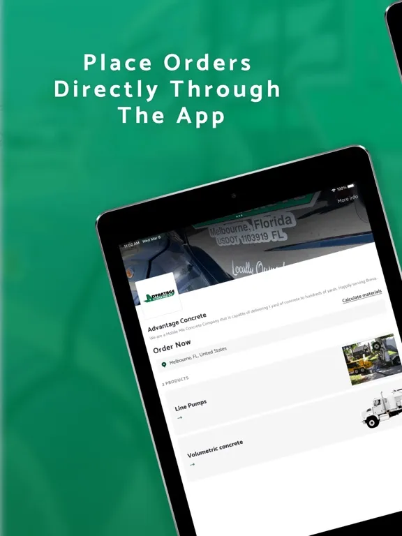 Capturas de pantalla de Advantage Concrete iPad 