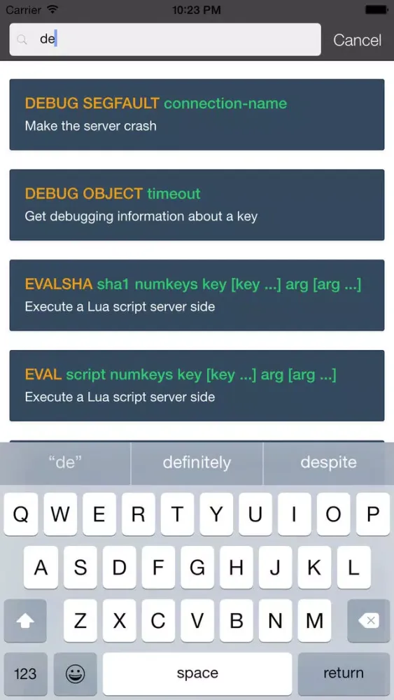 Capturas de pantalla de Pocket Reference For Redis
