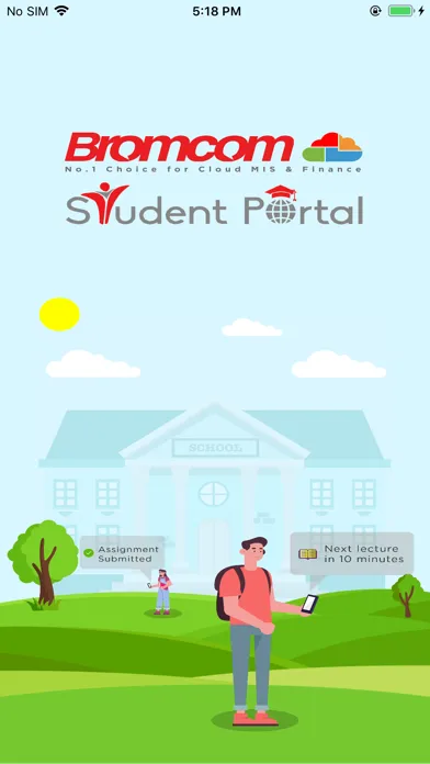 Zrzuty ekranu Bromcom Student App