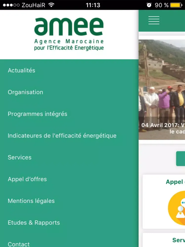 Zrzuty ekranu AMEE Maroc iPad 