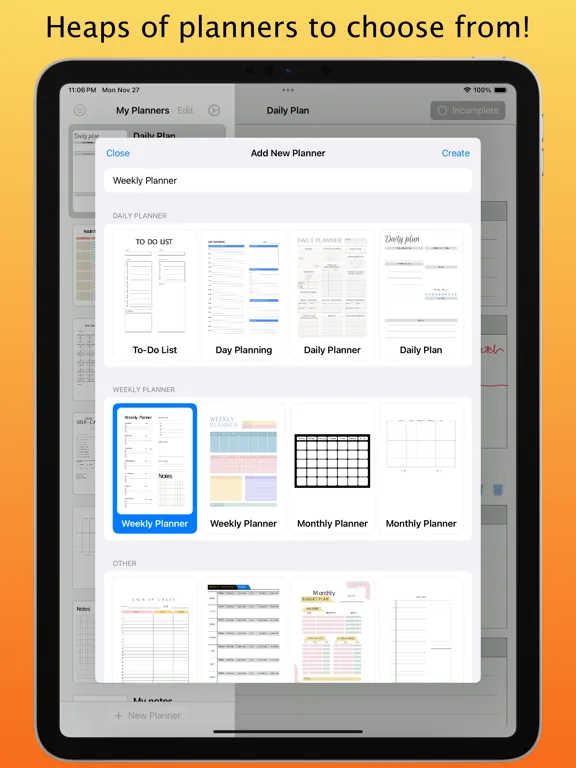 Скриншоты Daily Planner Diary iPad 