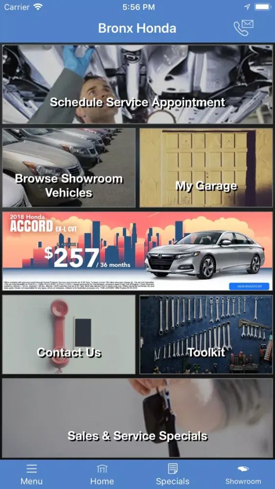 Bronx Honda MLink Screenshots