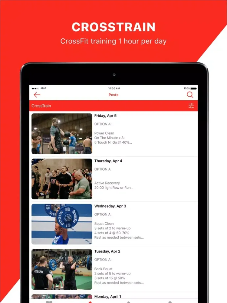 Capturas de pantalla de Open Gym: Training Programs iPad 
