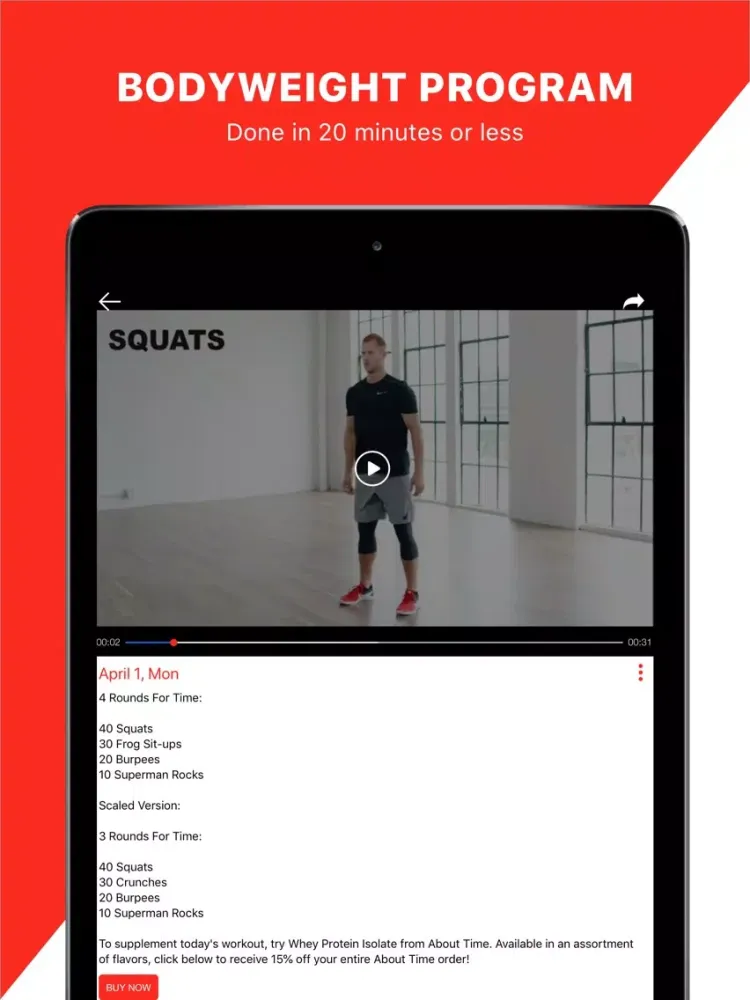 Capturas de pantalla de Open Gym: Training Programs iPad 