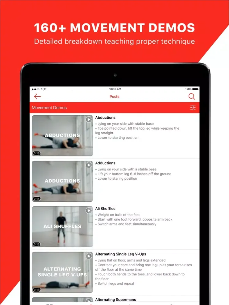 Capturas de pantalla de Open Gym: Training Programs iPad 