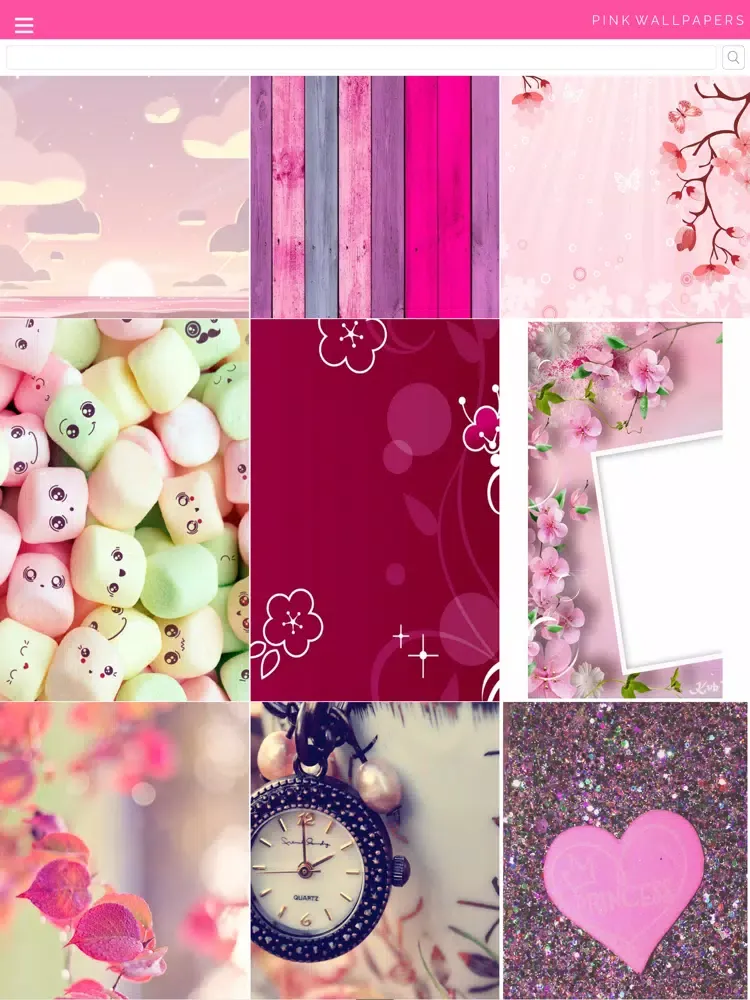 Captures d'écran de Girly Pink Wallpapers HD iPad 
