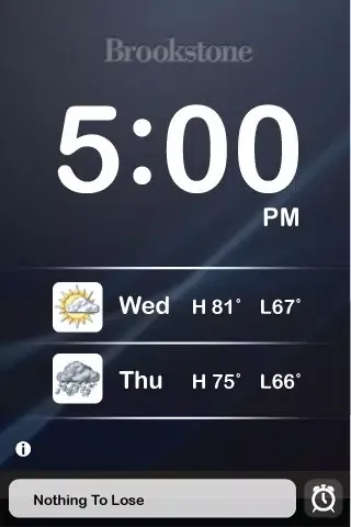 Brookstone Flip Alarm Clock Screenshots