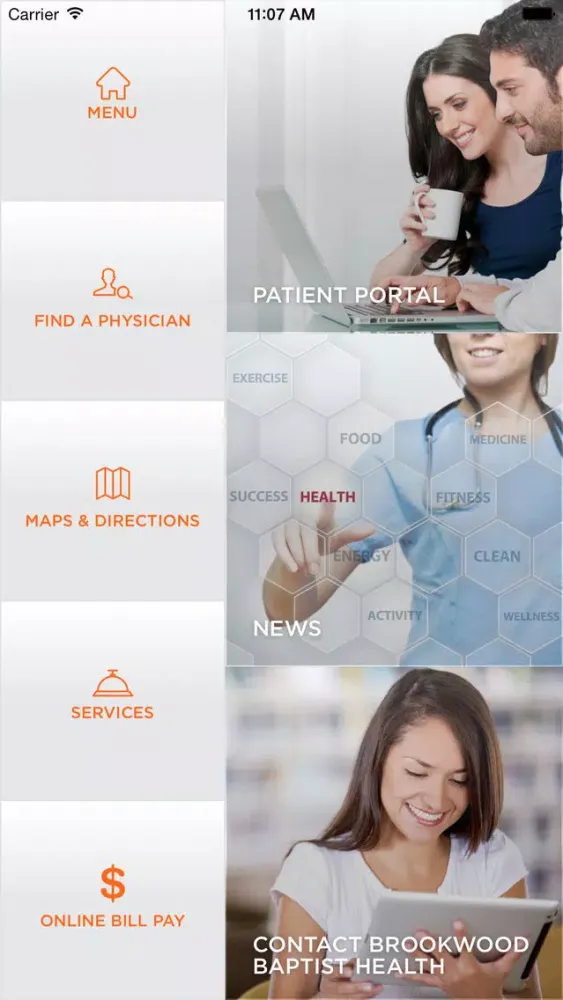 Ảnh chụp màn hình của Brookwood Baptist Health