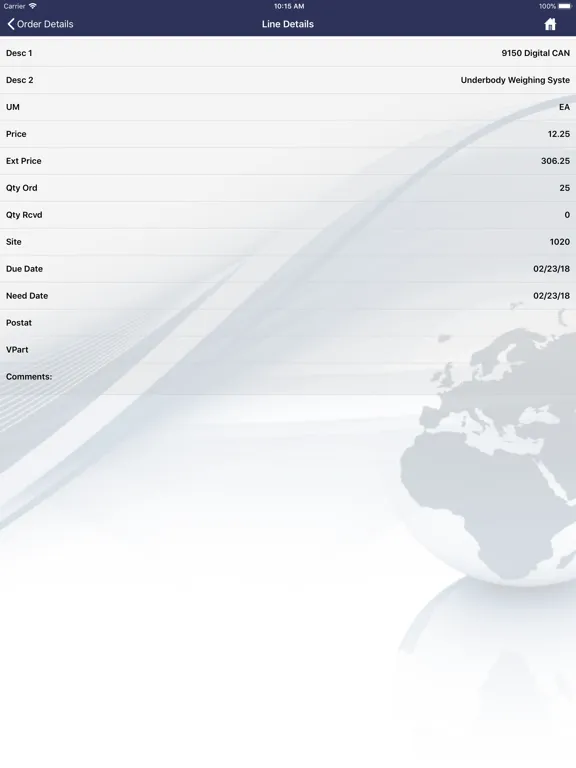 Screenshot di Purchasing Desk 4 iPad 