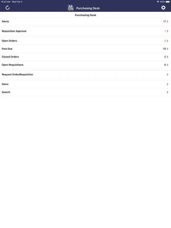 Capturas de tela do Purchasing Desk 7 iPad 