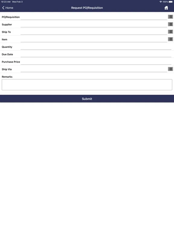 Capturas de tela do Purchasing Desk 7 iPad 