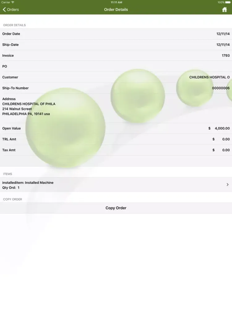 Capturas de pantalla de Osiris Order Desk 4 iPad 