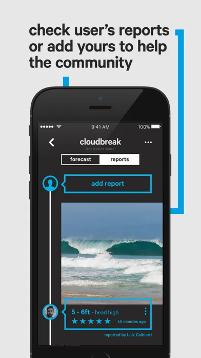 Screenshot di Broou surf forecast & reports