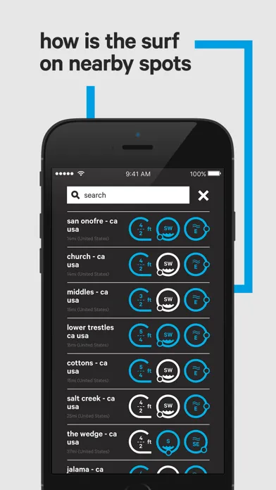 Screenshot di Broou surf forecast & reports