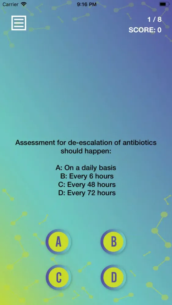 Sepsis Quiz سکرین شاٹس