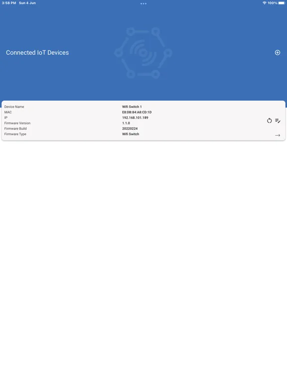 IoT Connect Tools iPad  Screenshots