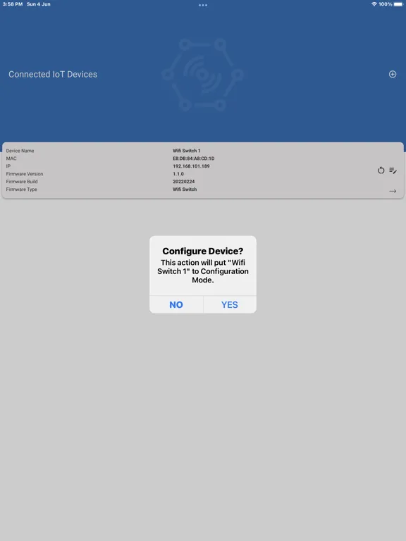 IoT Connect Tools iPad  Screenshots