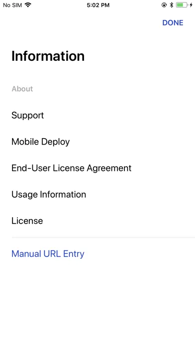 Ảnh chụp màn hình của Brother Mobile Deploy