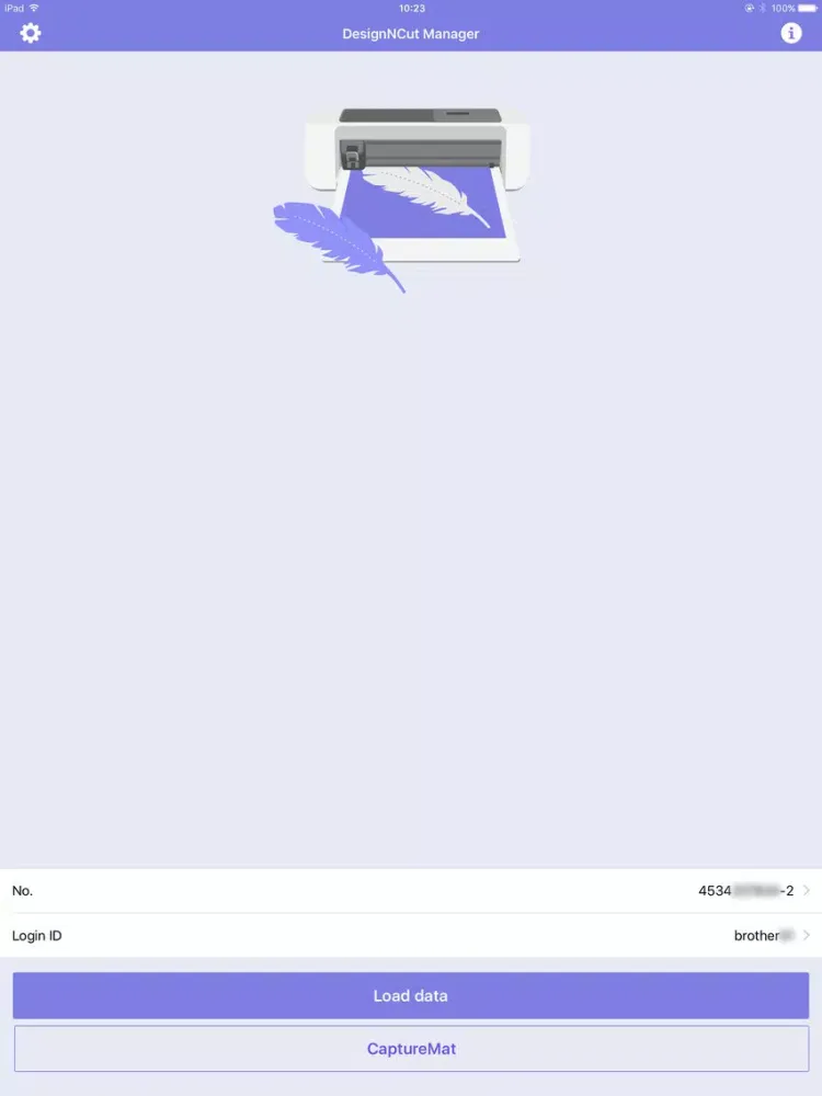 Brother DesignNCut Manager iPad  Screenshots