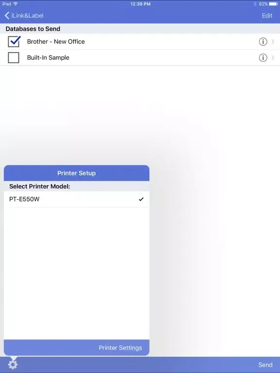 Screenshot di Brother iLink&Label iPad 