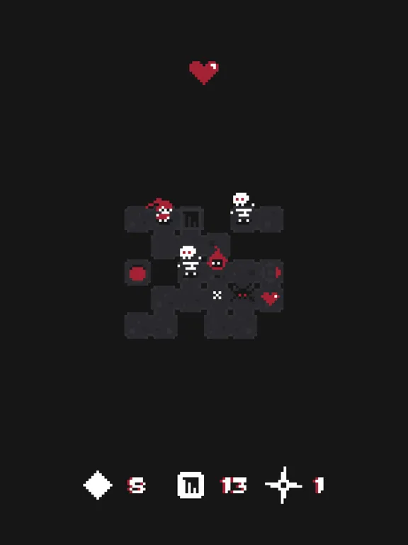 Red Hearts - Tiny Dungeon Crawler iPad  سکرین شاٹس