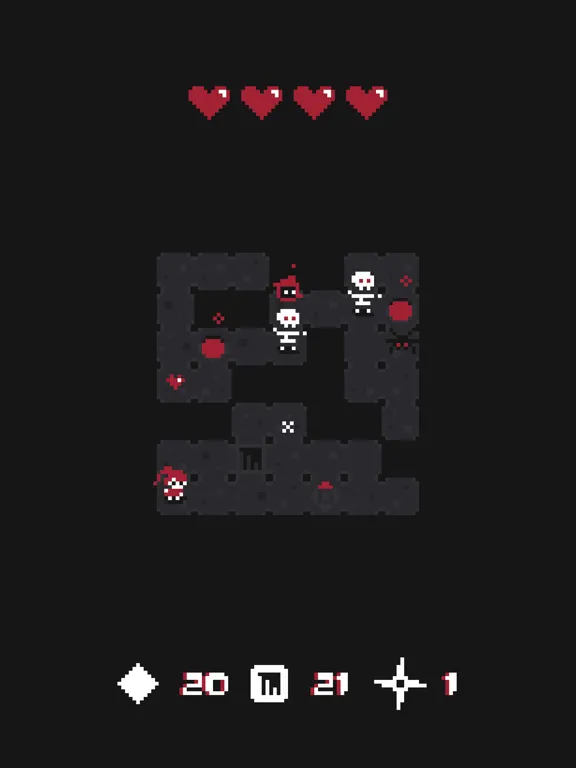 Red Hearts - Tiny Dungeon Crawler iPad  سکرین شاٹس