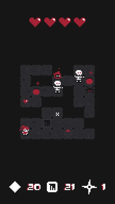 Red Hearts - Tiny Dungeon Crawler سکرین شاٹس