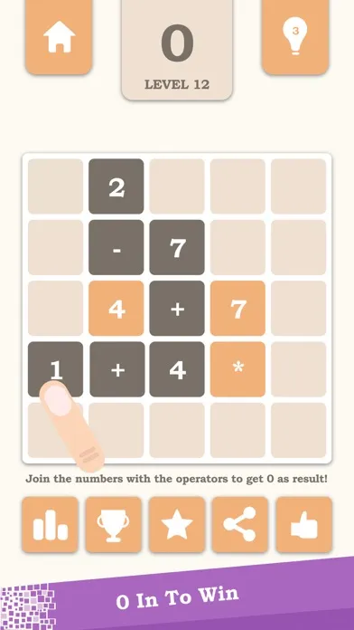 Tangkapan layar Zerominator - Math Puzzle