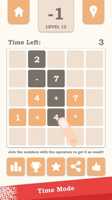 Tangkapan layar Zerominator - Math Puzzle