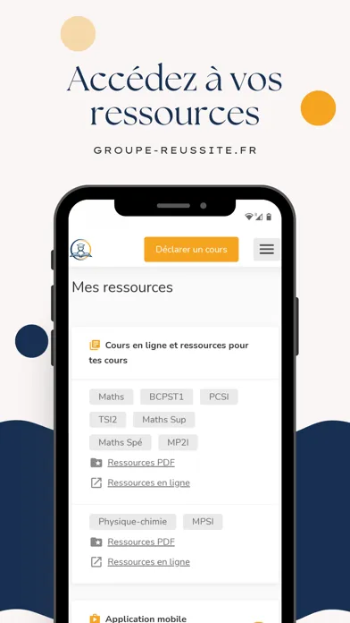 Groupe Réussite: Cours & Stage Screenshots