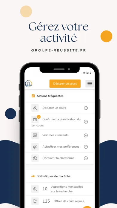 Groupe Réussite: Cours & Stage Screenshots