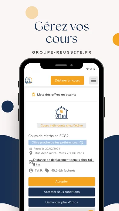 Groupe Réussite: Cours & Stage Screenshots