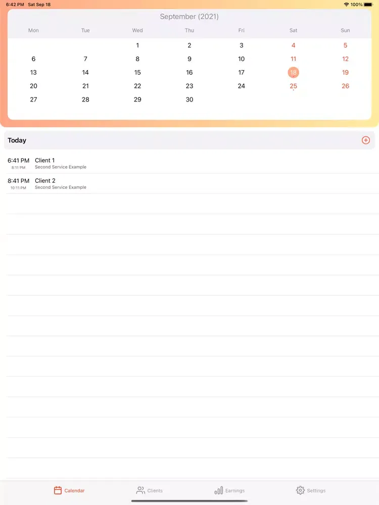 EasyPlan - Clients and Revenue iPad  سکرین شاٹس