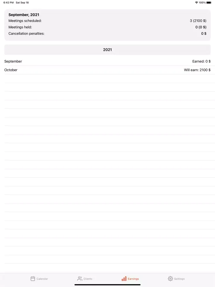 EasyPlan - Clients and Revenue iPad  سکرین شاٹس